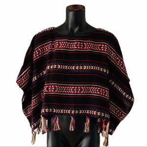 Urban Outfitters ecoté Embroidered Poncho